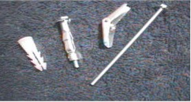 Picture of various hollow wall anchors.