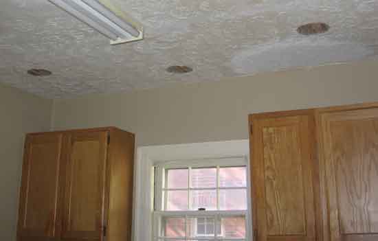 adding recessed lighting to plaster ceiling