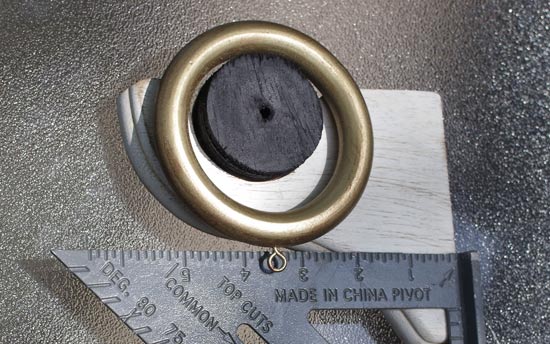 image of drapes on a wood rod with rings