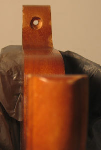 image of drapes on a wood rod with rings